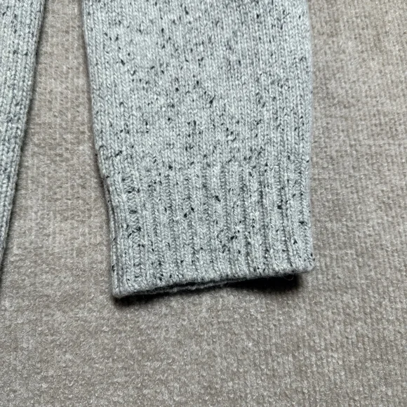 UNTUCKit Sweater Mens 2XL Gray Lambswool Mock Neck Button Henley Pullover EUC - Picture 11 of 13